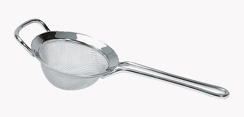 Rotilabo®-round sieve, stain. steel 18/8, Ø outer 120 mm, mesh width 0.8 mm