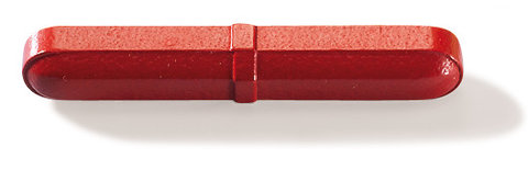 Rotilabo®-stirring magnets, centre ring, red, Ø 8 mm, length 13 mm, 1 unit(s)