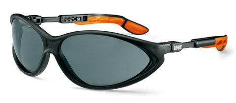 UV-safety glasses, cybric, by uVEX, acc. to EN 166, EN 170/172, PC, grey