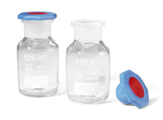 Oxygen bottle, borosilicate glass, 100-150 ml, NS 29/22, PE-stopper, 1 unit(s)