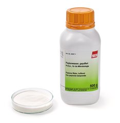 Peptone Water, buffered, Ph.Eur., for microbiology, 500 g, plastic