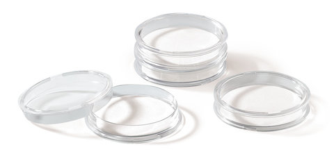 Petri dishes, PS, sterile, stackable, without blotting papier, Ø 50 x H 9 mm