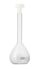 DURAN®-volumetric flask, class B, 200 ml, white graduation, 2 unit(s)