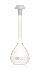 DURAN®-volumetric flask, class B, 250 ml, white graduation, 2 unit(s)