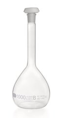 DURAN®-volumetric flask, class B, 1000 ml, white graduation, 2 unit(s)
