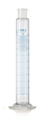 DURAN®-mixing cylinder 10 ml, cl. A, blue graduated, subdivis.  0.2 ml