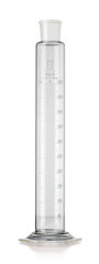 DURAN®-mixing cylinder 10 ml, cl. B, white graduated, subdivis. 0.2 ml
