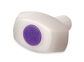 Standard ground glass joint stoppers, PE, NS 12/21, insert violet, 10 unit(s)