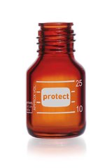 Screw top bottle, DURAN® Protect, brown, 25 ml, 10 unit(s)