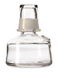 Spirits burner, made of soda lime-glass, Ø 76 mm, height 102 mm, 100 ml