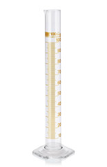 Cl. B measuring cylinders,amber markings, DURAN®, tall, subdivision 5.0 ml