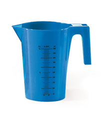 Measuring beaker made of PP, 500 ml, blue, 1 unit(s)