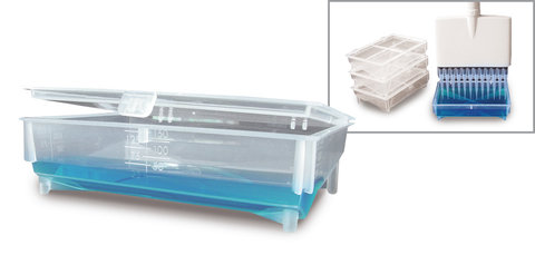 Reagent reservoirs, without lid, sterile, 100 unit(s)