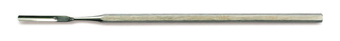 Micro-powder spatula, straight, L 150 mm, hexagonal handle, st. steel 18/10
