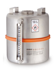 Safety collection container with, levelindicator, stainl. steel, 10 l, 1 unit(s)