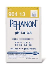 Indicator papers PEHANON®, with imprinted pH-scale, pH 1.8-3.8, 200 unit(s)