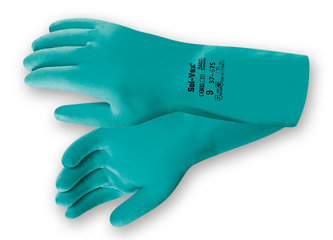 Chemical protection gloves Solvex®, 37-675, size 8, length 330 mm, green
