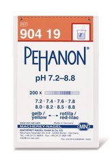 Indicator papers PEHANON®, with imprinted pH-scale, pH 7.2-8.8, 200 unit(s)