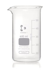 Glass beakers, high form, DURAN®, with graduation and spout, 600 ml, 10 unit(s)