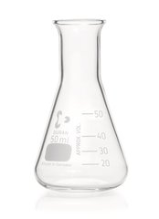 Narrow neck Erlenmeyer flasks, DURAN®, graduation, 50 ml, ISO 1773, 10 unit(s)