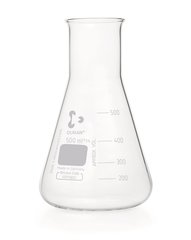 Wide neck Erlenmeyer flasks, DURAN®, scale, 500 ml, DIN 24450, 10 unit(s)