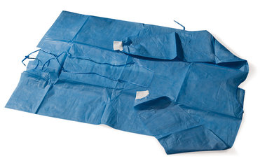BEESANA® surgical gown, blue, L 150 cm, size XL/XXL, 10 unit(s)