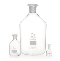 Narrow neck storage bottl., glass stopp., DURAN®, clear glass, 20000 ml