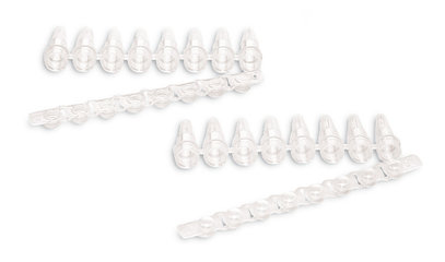 Rotilabo®-8-strip PCR reaction vials, PCR strips with flat cap strips