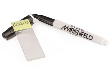 Laboratory markers, waterproof, ultrafine tip, black, 12 unit(s)