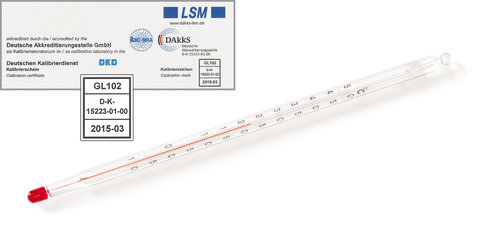 Thermometer, -10 to +150, graduation 1 °C, with DAkkS-certific., 1 unit(s)