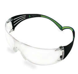 Safety glasses SecureFit 400, black/green, clear lens, 1 unit(s)