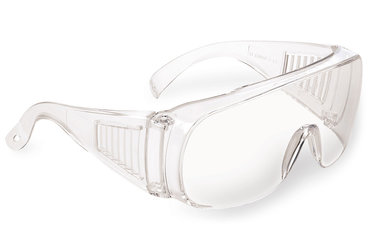 Safety goggles for visitors, PC lens, ventilated side protectors, 1 unit(s)