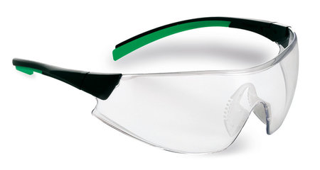 Safety glasses 546, clear lens, frame colour black/green, 1 unit(s)