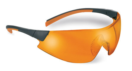 Safety glasses 546, clear orange, frame colour black/orange, 1 unit(s)