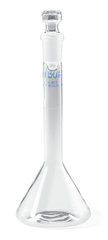 Volumetric flask, trapezoidal shape, w. glass stop., st.gr.joint 7/16, 2 ml