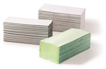 Sekuroka® folded hand towels, 1-ply, Crepe, natural, 20 x 31 cm, 3648 sheets