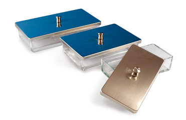 Glass instrument tray, L 170 x W 90 x H 45 mm, 1 unit(s)