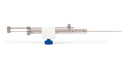 Microlitre syringe with plunger guide, variable external guide, L 50 mm, 10 µl