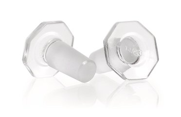 Glass-stoppers, solid, DURAN®, octagonal, standard ground joint 14/23
