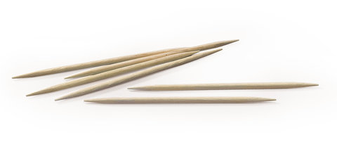 Toothpicks, made of polished wood, L 80 mm, 1000 pcs., loose in dispenser