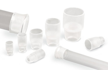 Silicone stoppers with turn-up lip, type 23.7, 10 unit(s)