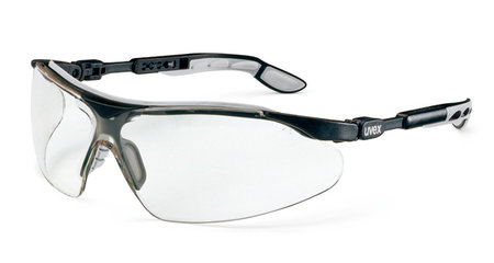 UV-safety glassess i-vo, by UVEX, EN 166, EN 170/172, PC, black/grey, 1 unit(s)