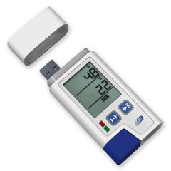 PDF datalogger LOG210, for temperature and humidity, 1 unit(s)