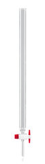 Chromatography column with beaded rim, without frit, L 800 mm, 1000 ml