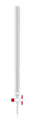 Chromatography column with beaded rim, with fused-in frit, L 600 mm, 430 ml