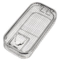 Rotilabo®-sterilisation basket rectang., stainless steel 18/10