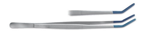 Tweezers with insulated tips, L 300 mm, autoclavable, 1 unit(s)