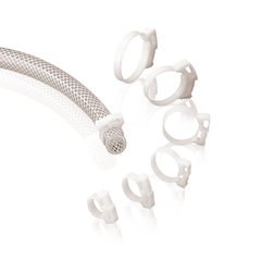 Rotilabo®-tube clamps, POM, for hose Ø 23.0 - 25.0 mm, 10 unit(s)