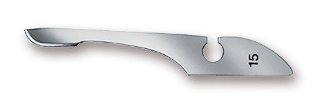 Scalpel blades, type 15, sterile, 144 unit(s)