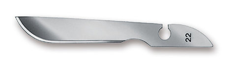 Scalpel blades, type 22, sterile, 144 unit(s)